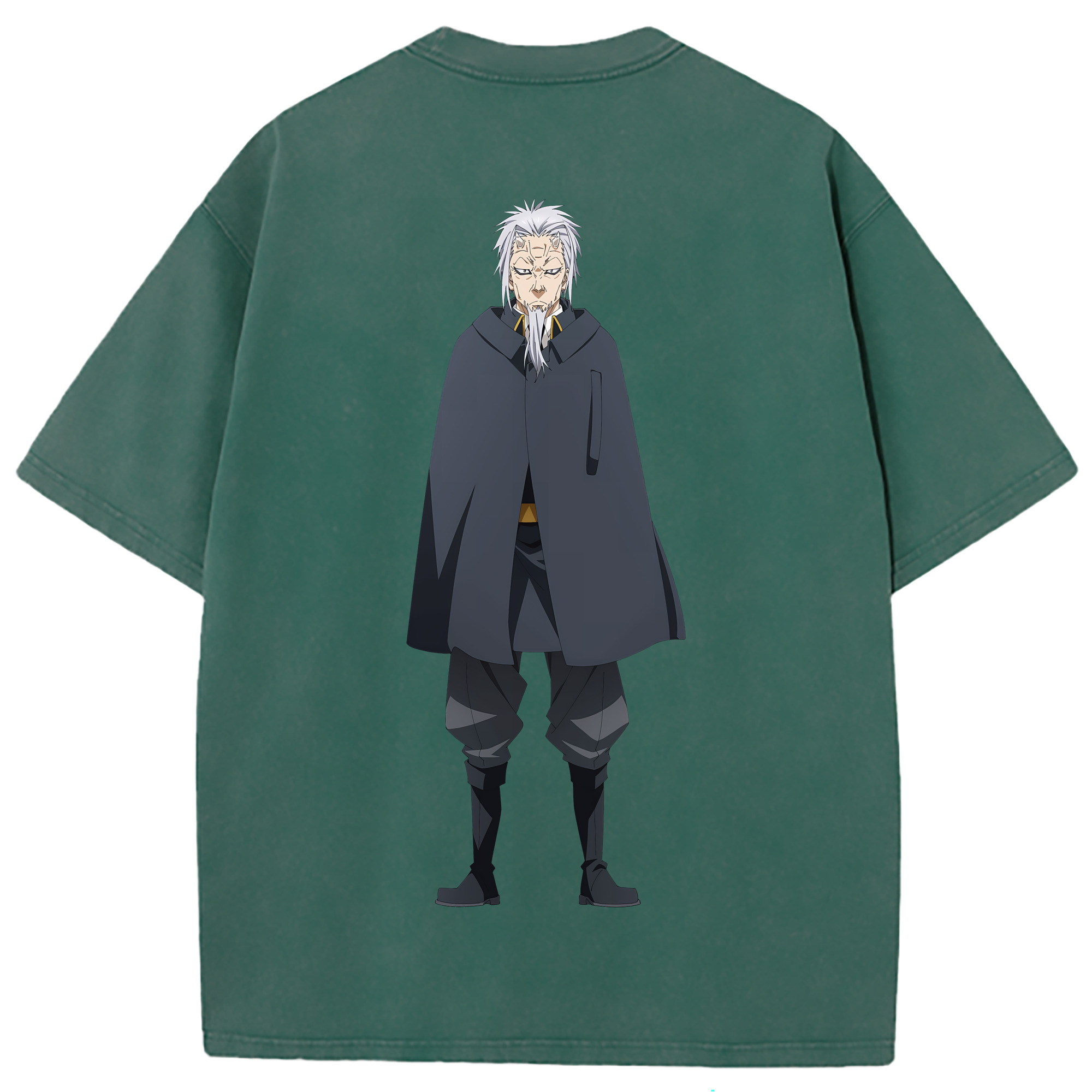 （画像用） 転スラ Regarding Reincarnated to Slime 綿100% ヴィンテージ風 半袖Tシャツ（背面プリント）